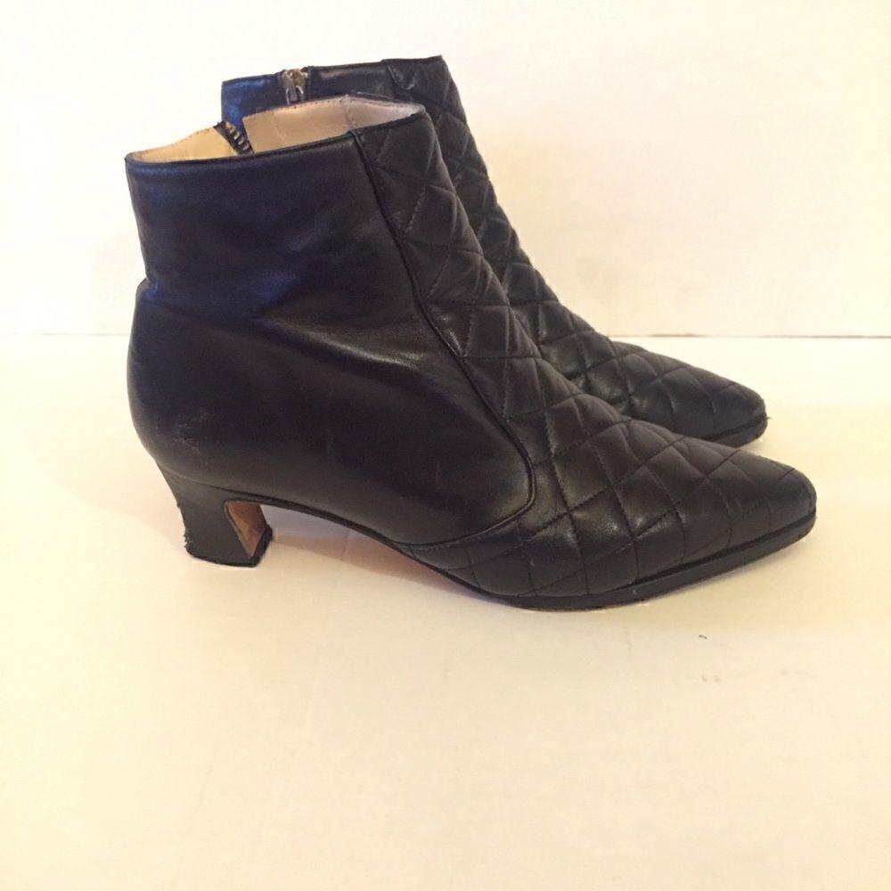 Nordstrom Brand Quilted Leather Ankle Boot